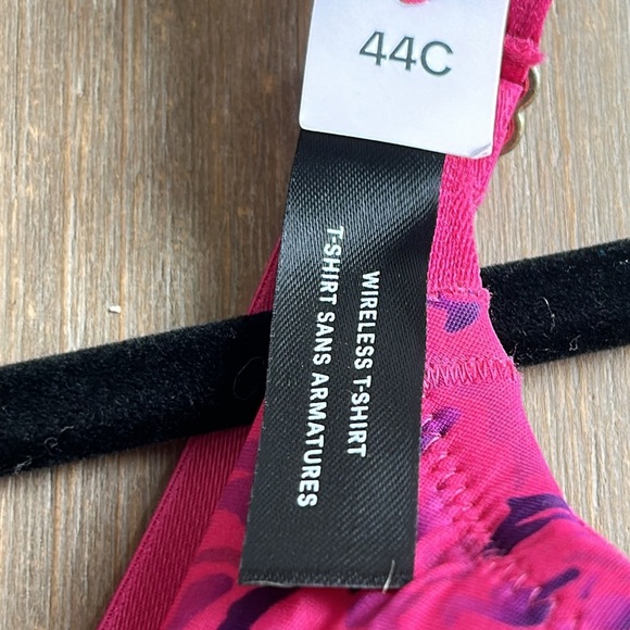 Addition Elle Deesee Lingerie Wireless T-Shirt Bra Size 44C Fuschia - Picture 6 of 13